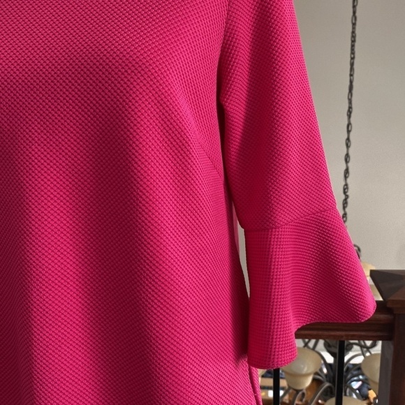 Jade Melody Tam Fuchsia Pink Bell Sleeves Top Blouse Size S - Picture 2 of 6